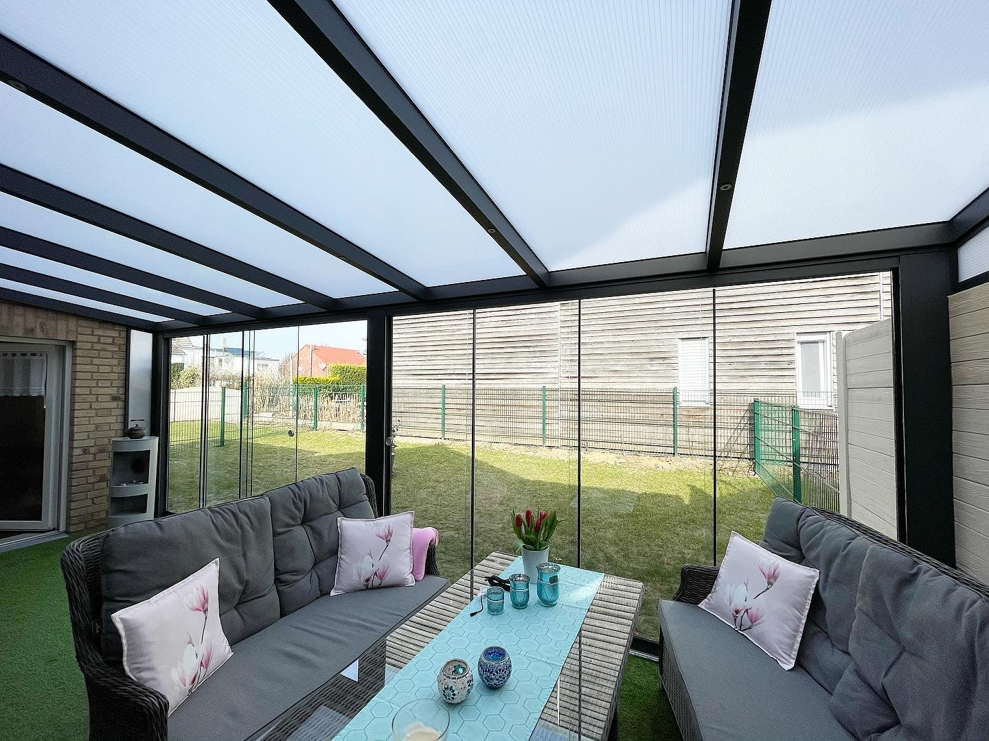Pultdach Premiumline Polycarbonat